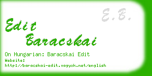 edit baracskai business card